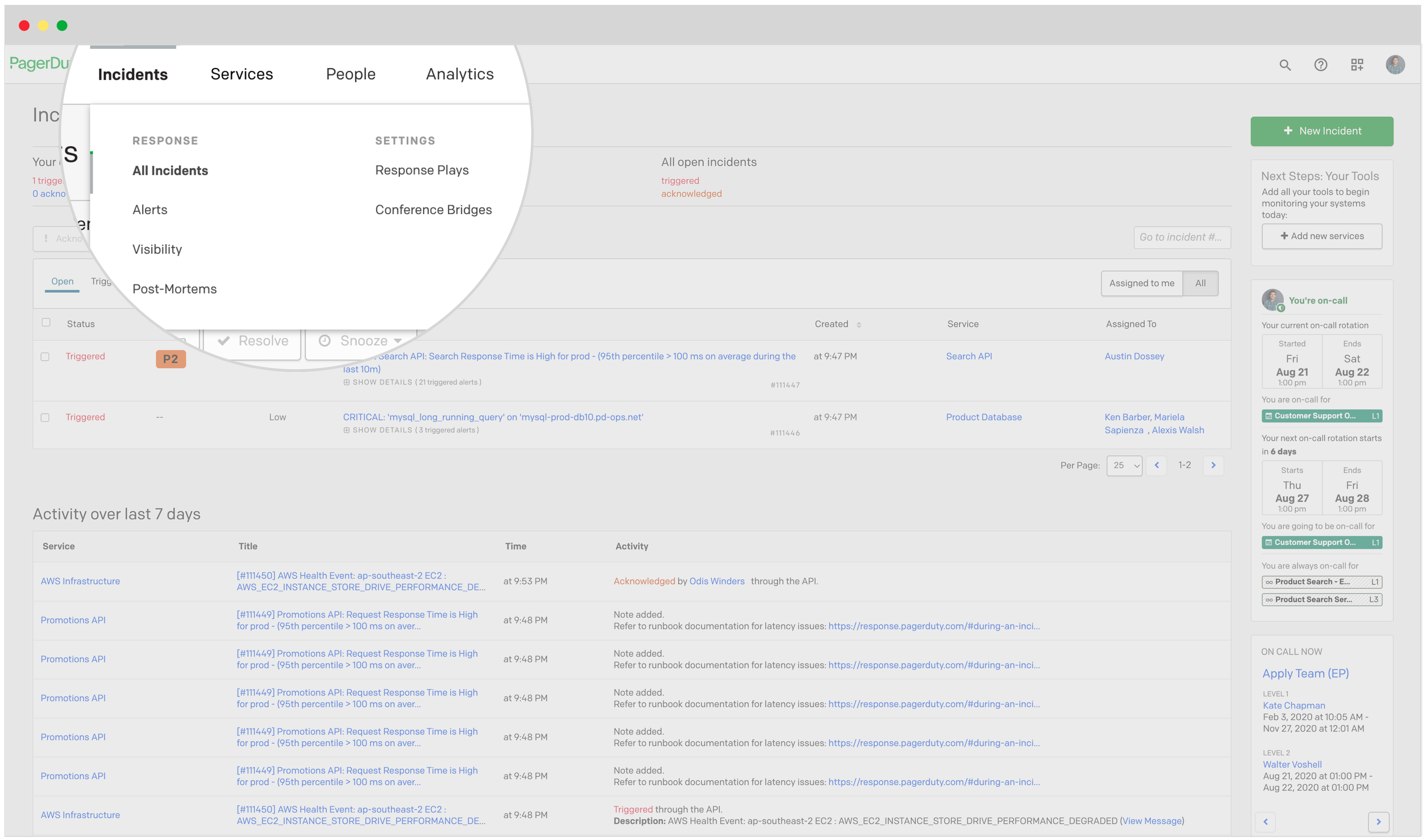 PagerDuty Incident Nav