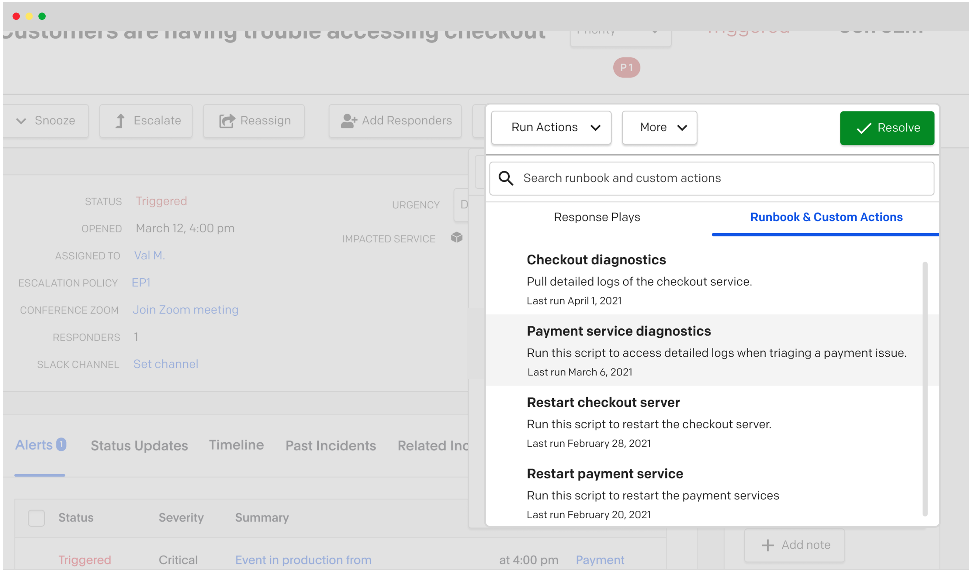 PagerDuty Automation Actions